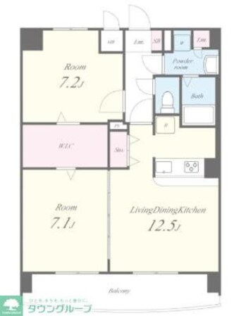 グランディール タチバネの物件間取画像